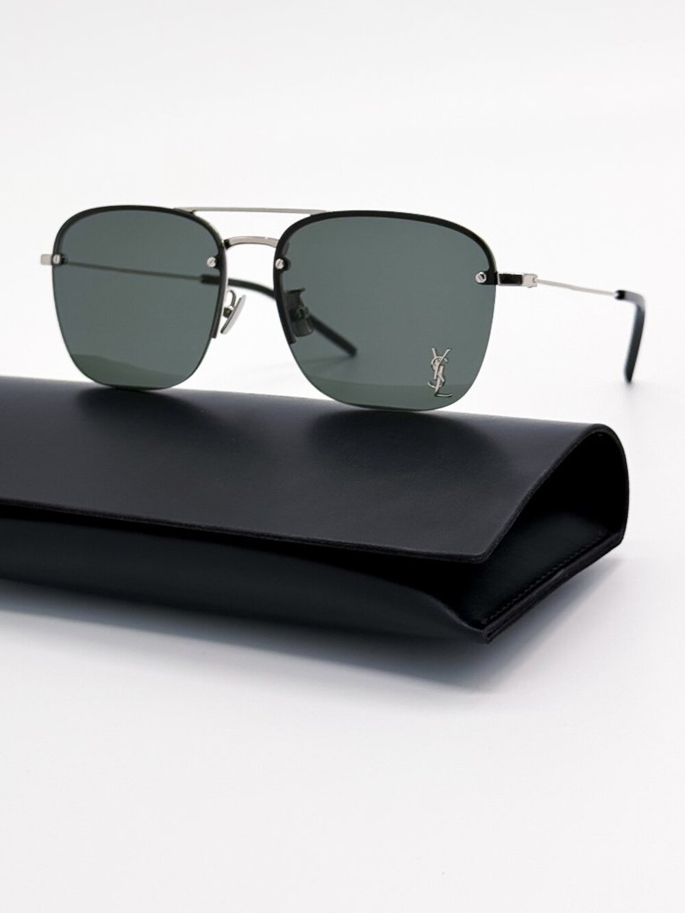 New Saint Laurent Sunglasses SL309M 006 Unisex Aviator Eyewear - Picture 1 of 10